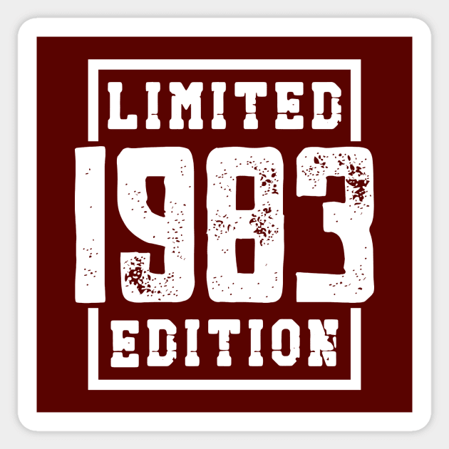 1983 Limited Edition Sticker by colorsplash